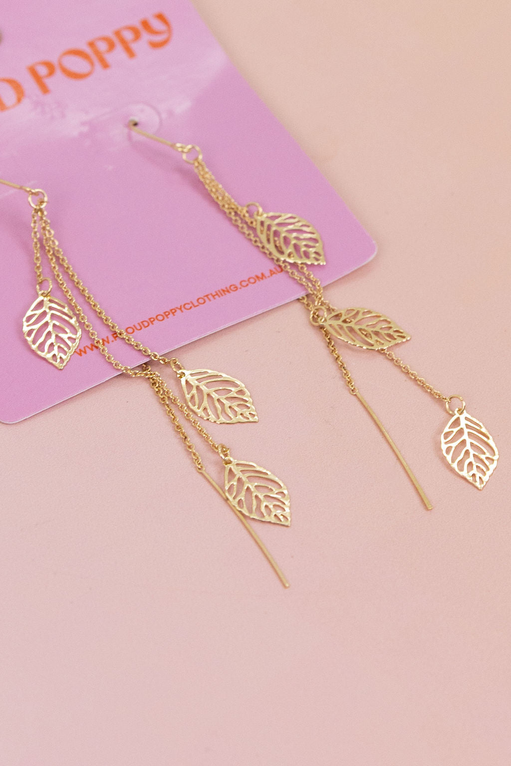 Leaf Drop Earrings