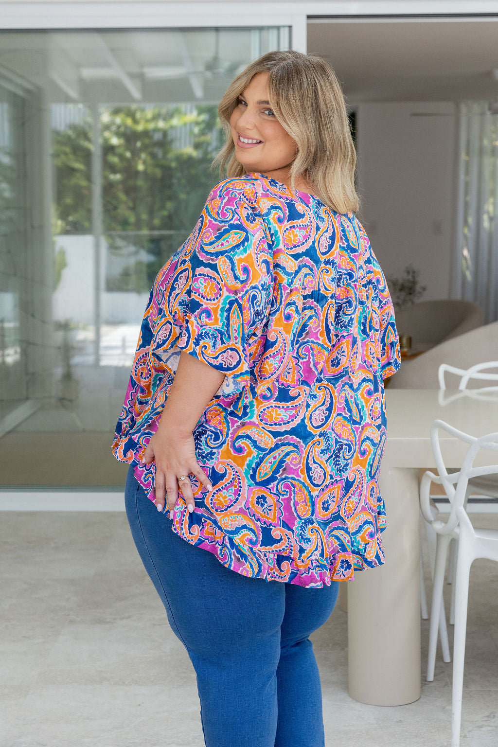 Natalie Top in Rainbow Boteh