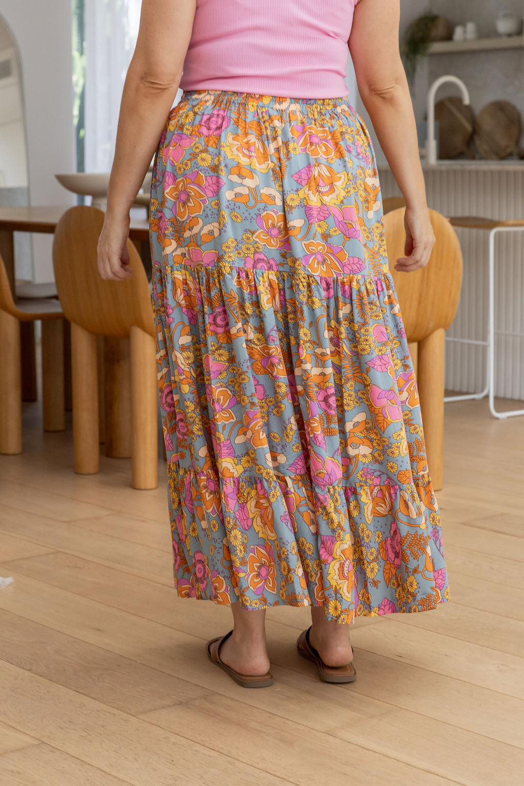 Carrie Skirt in Ash Mixed Floral