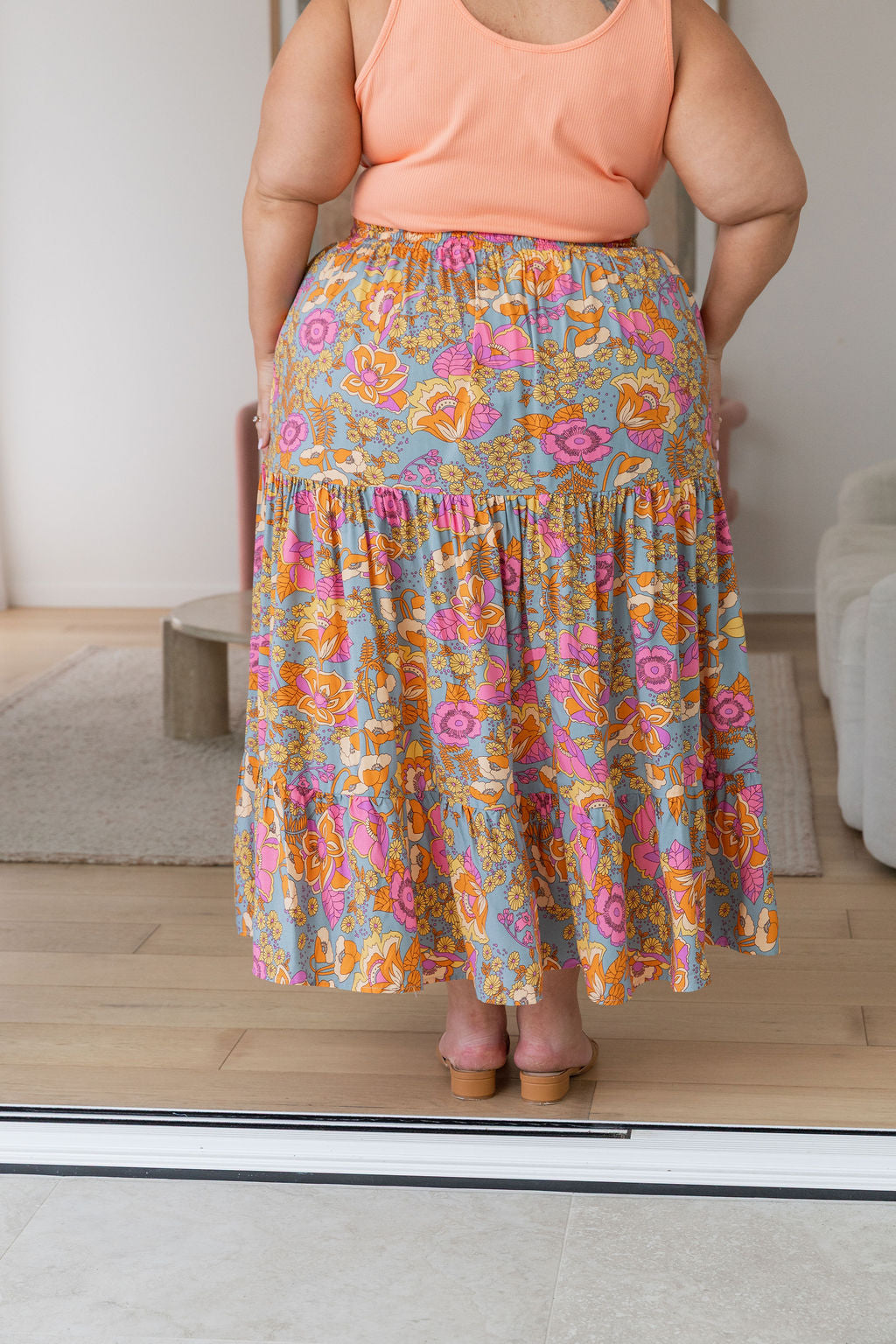 Carrie Skirt in Ash Mixed Floral