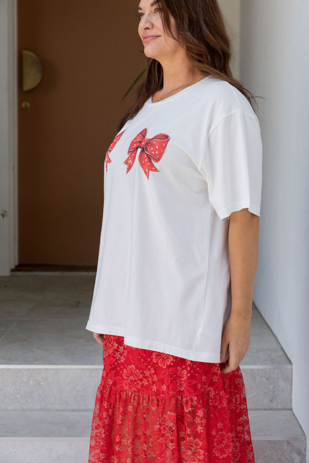 Zadi Relaxed Tee in Bows