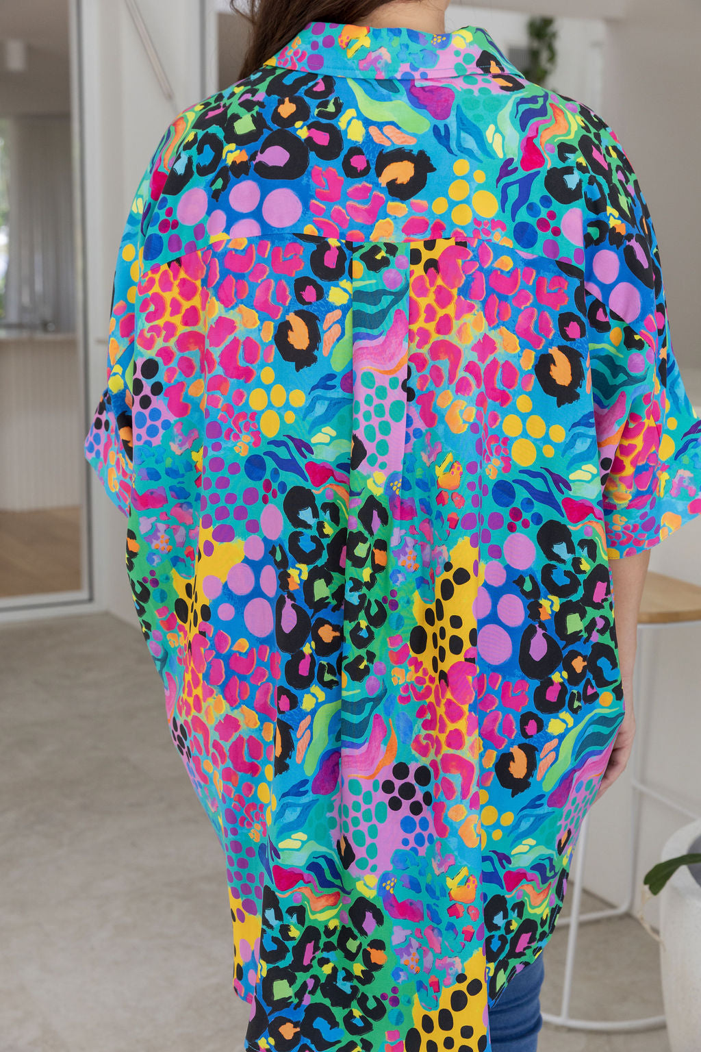 Tammin Shirt in Electric Leopard by Kasey Rainbow