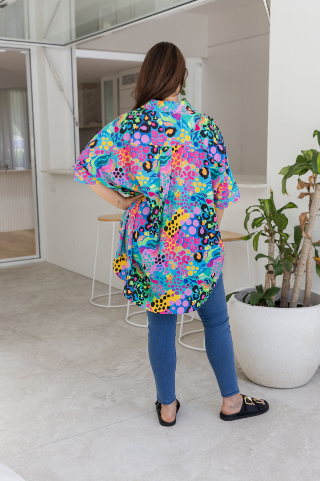 Tammin Shirt in Electric Leopard by Kasey Rainbow