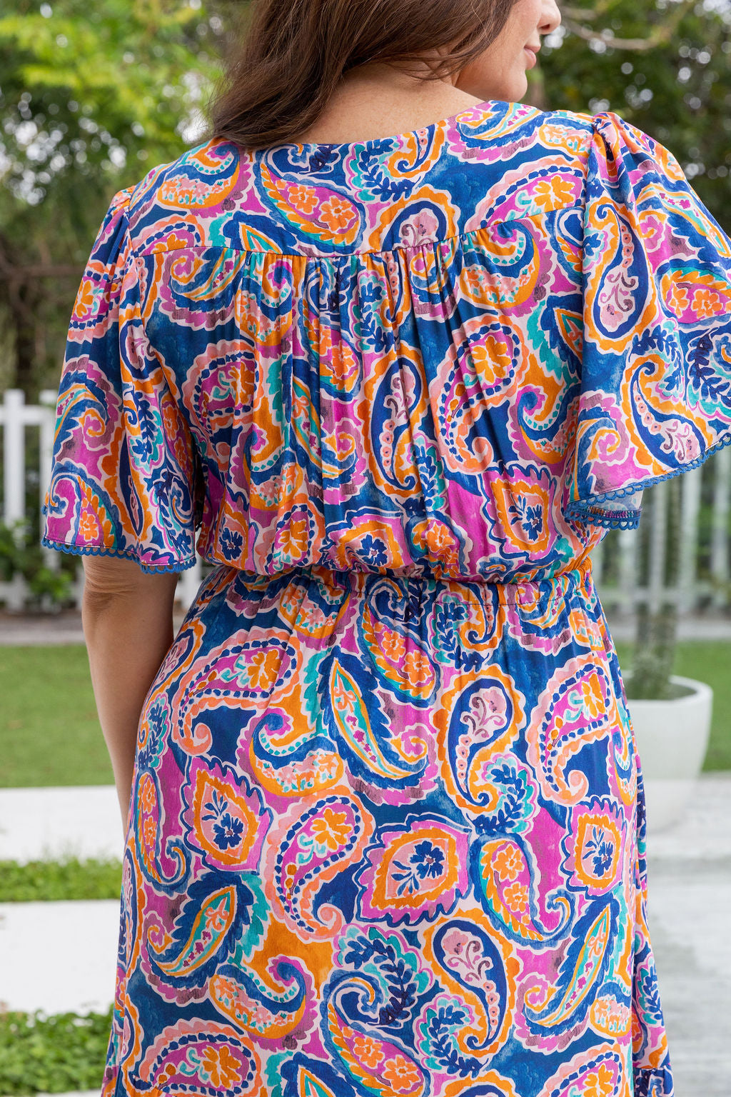 Charlize Maxi Dress in Rainbow Boteh