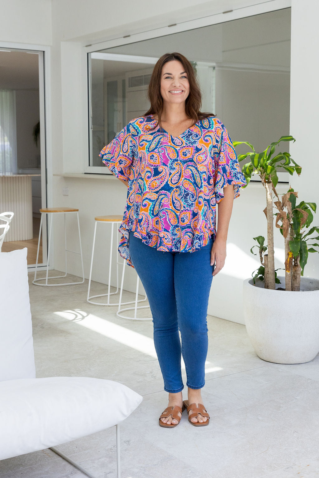 Natalie Top in Rainbow Boteh