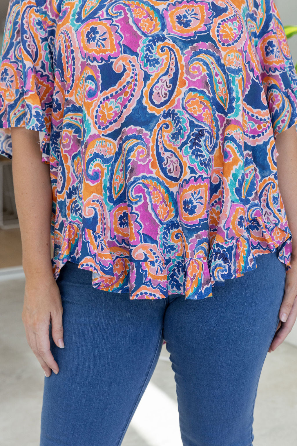 Natalie Top in Rainbow Boteh