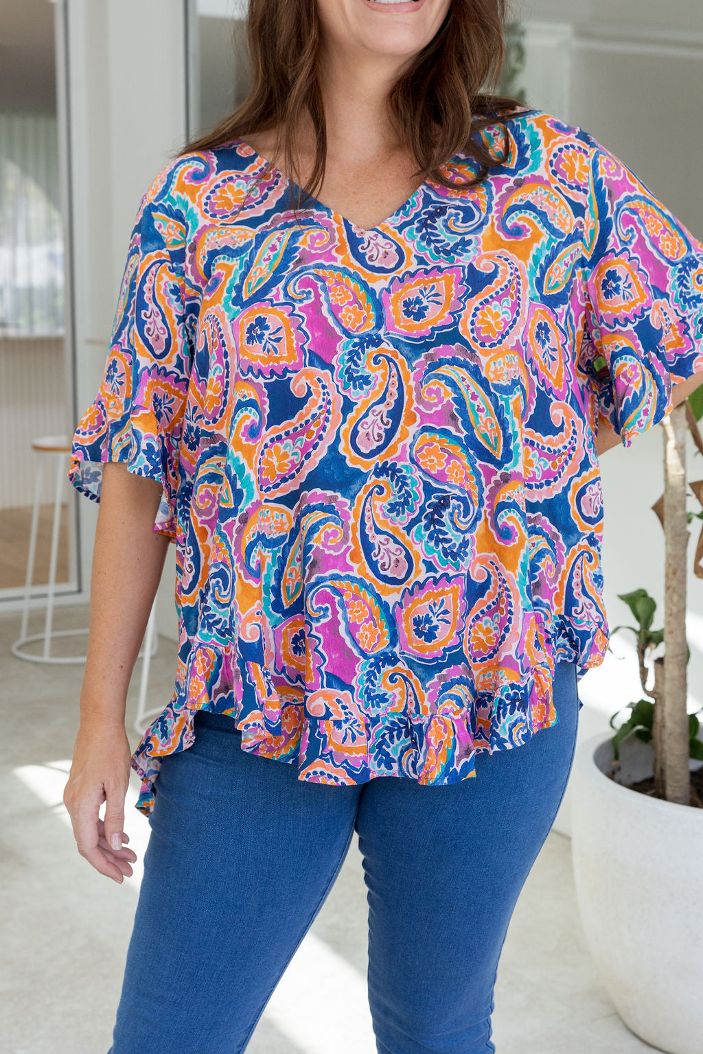 Natalie Top in Rainbow Boteh