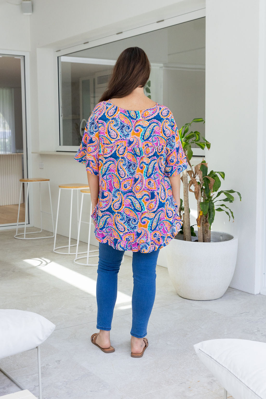 Natalie Top in Rainbow Boteh