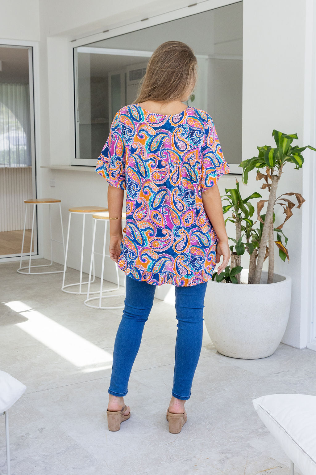 Natalie Top in Rainbow Boteh