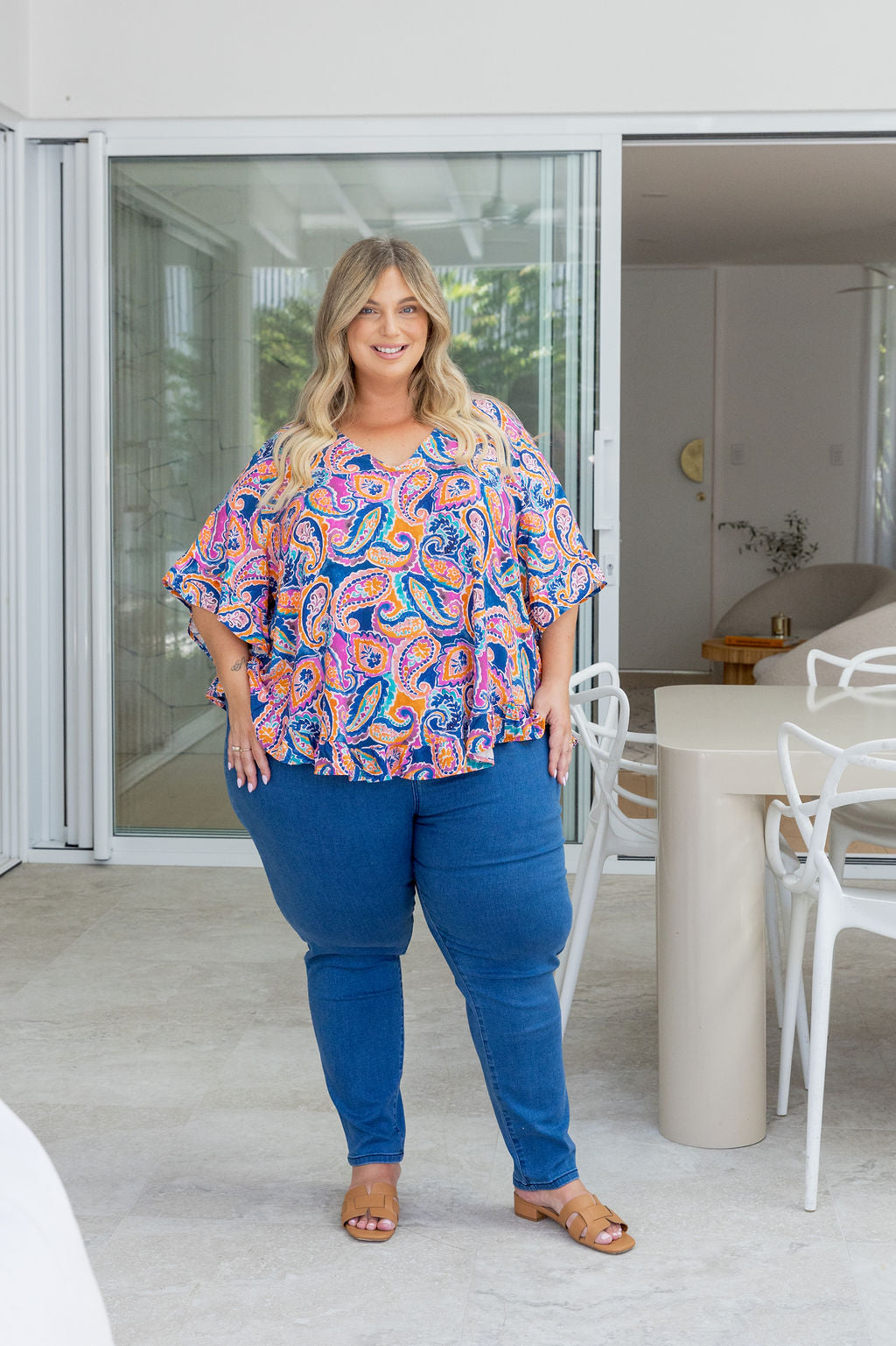 Natalie Top in Rainbow Boteh