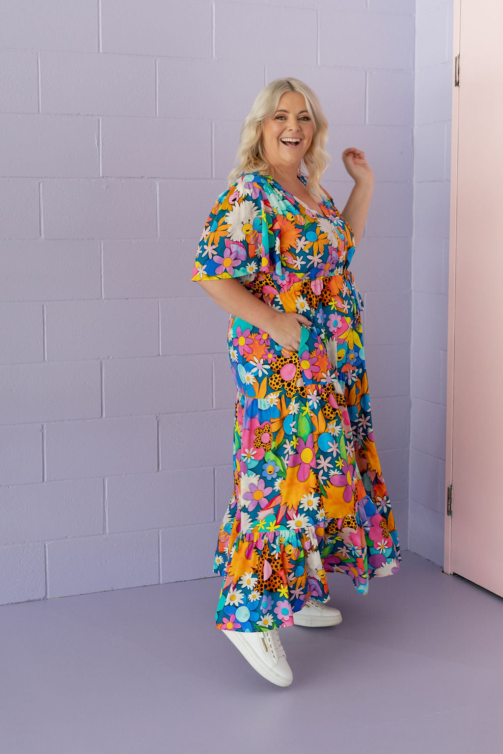Bonnie Maxi Dress in Kutopia Floral by Kasey Rainbow