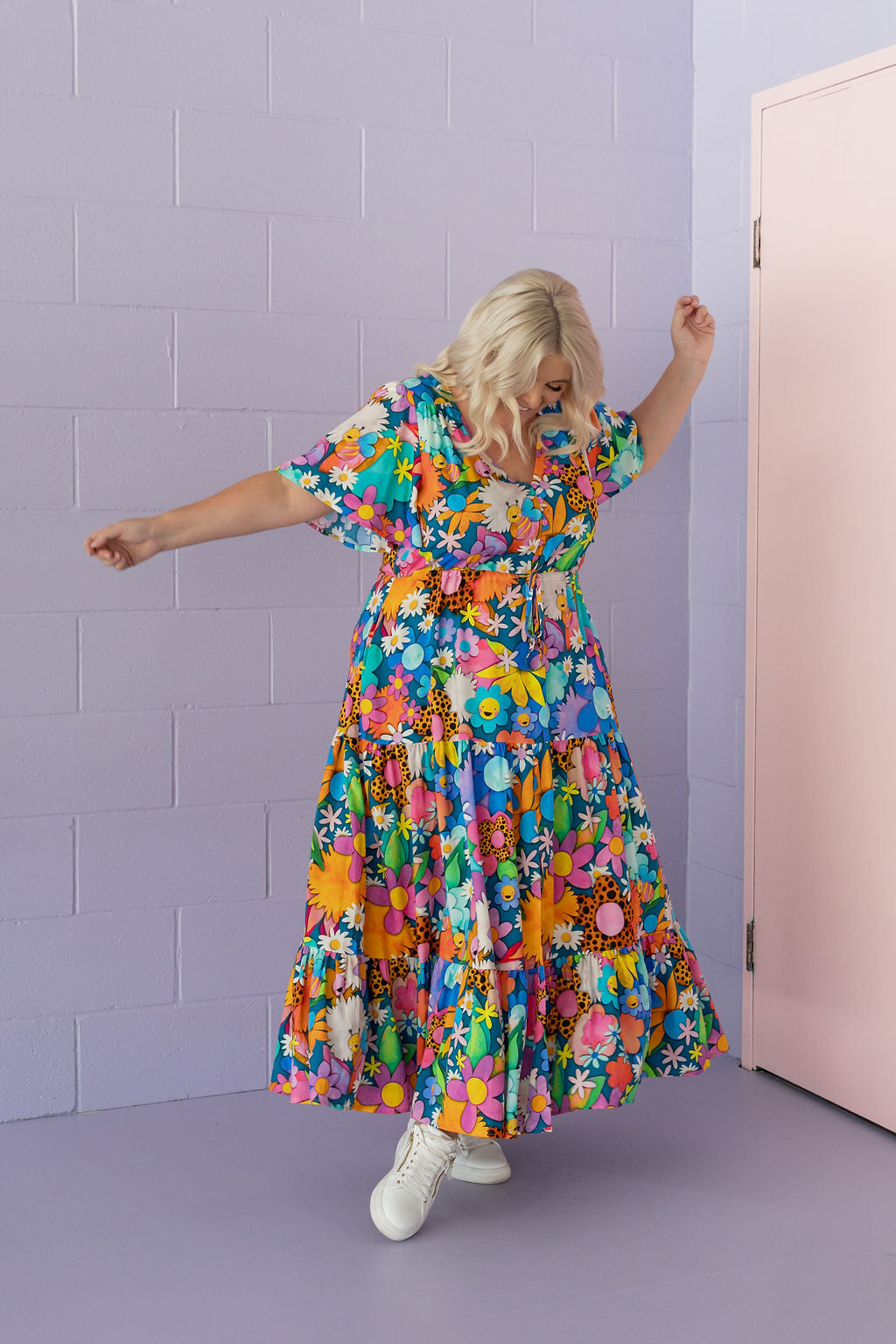 Bonnie Maxi Dress in Kutopia Floral by Kasey Rainbow