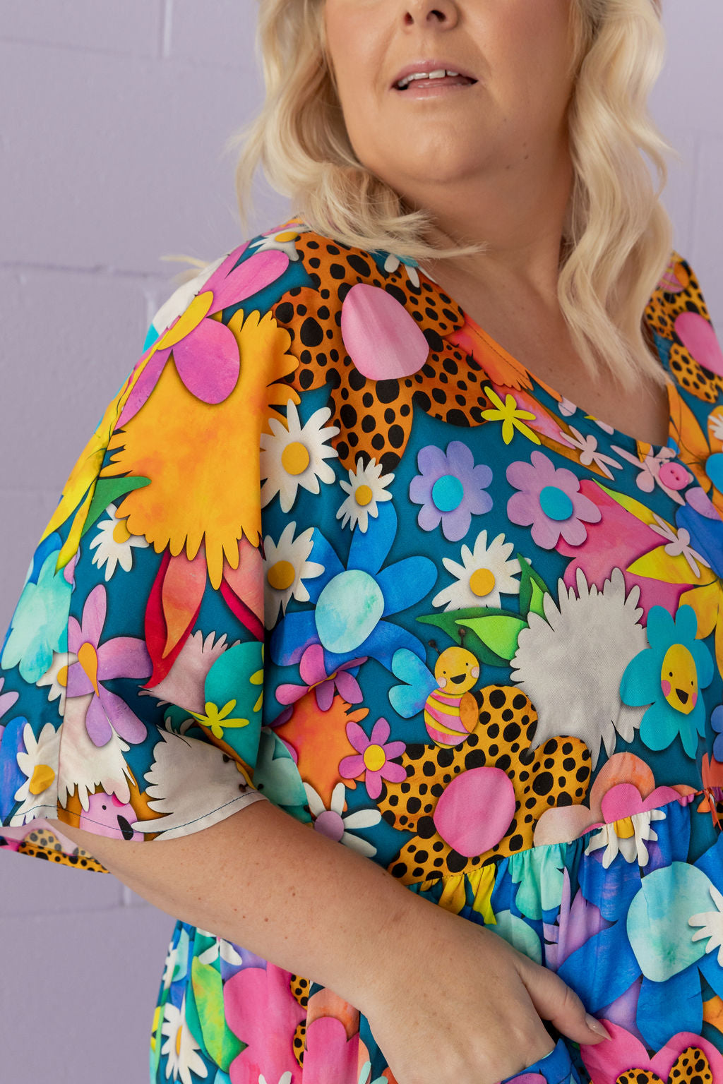 Disco Dress in Kutopia Floral by Kasey Rainbow