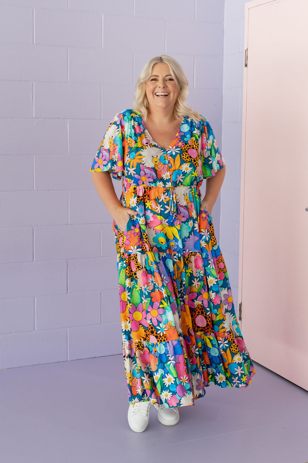 Bonnie Maxi Dress in Kutopia Floral by Kasey Rainbow