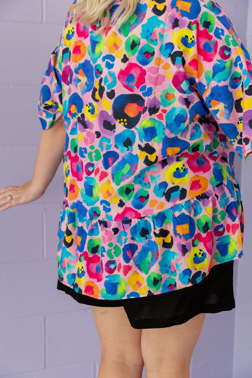 Peak Top in Rainbow Leopard Pink by Kasey Rainbow