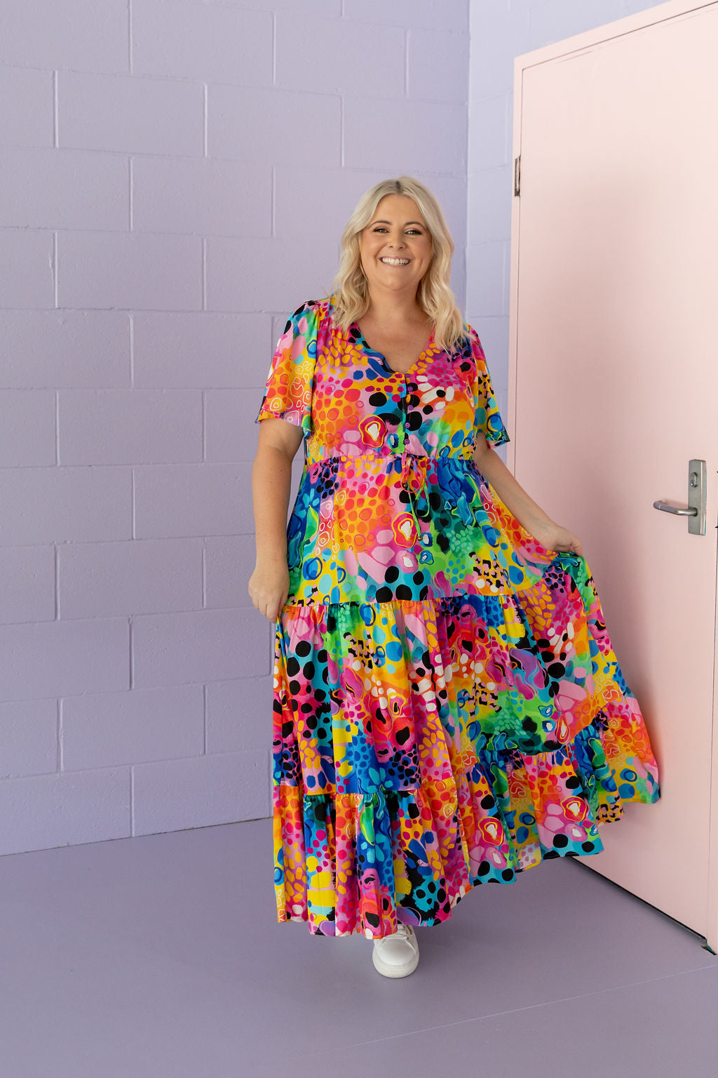 Bonnie Maxi Dress in Boom! by Kasey Rainbow