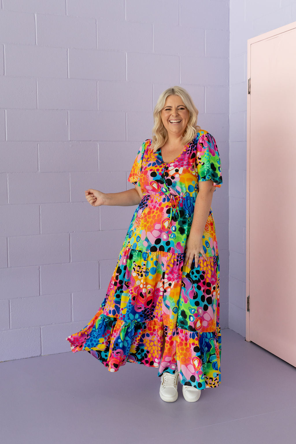 Bonnie Maxi Dress in Boom! by Kasey Rainbow