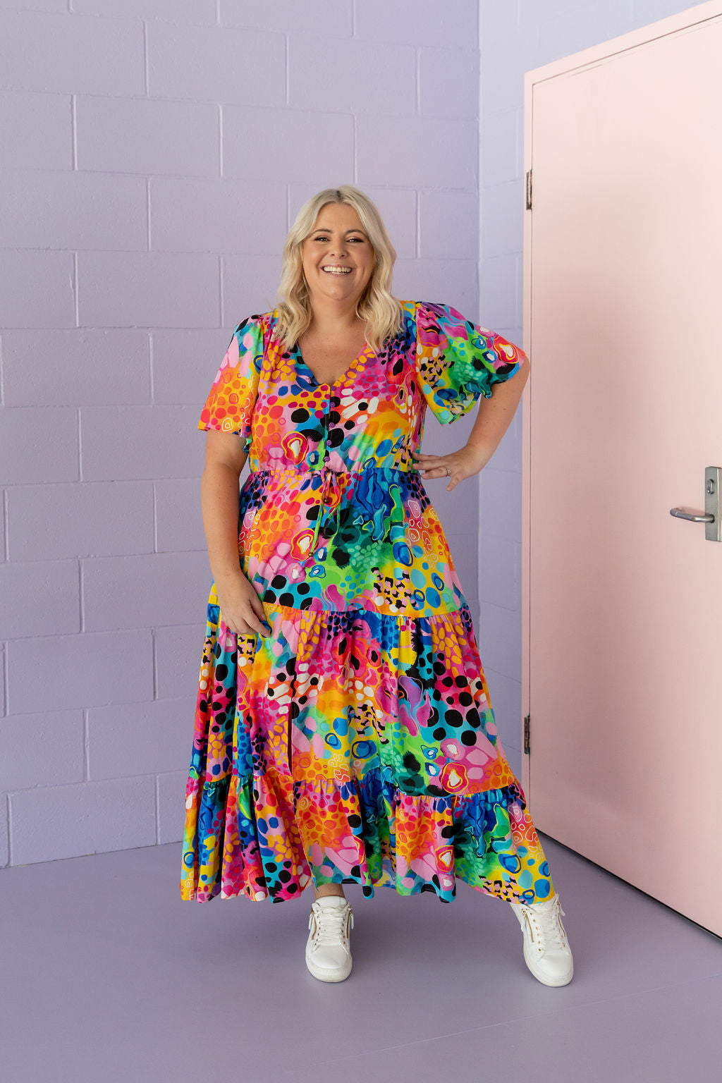 Bonnie Maxi Dress in Boom! by Kasey Rainbow