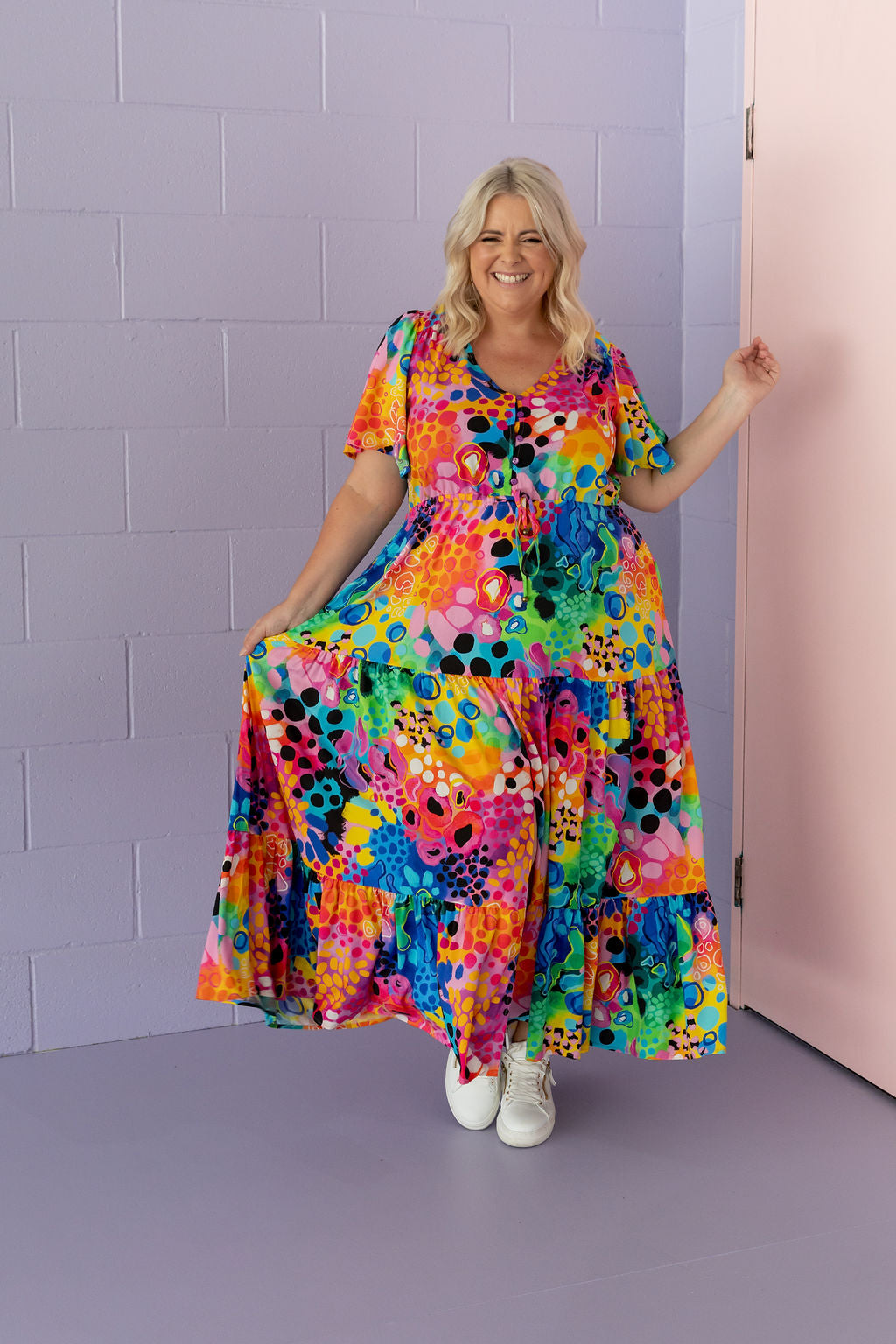 Bonnie Maxi Dress in Boom! by Kasey Rainbow