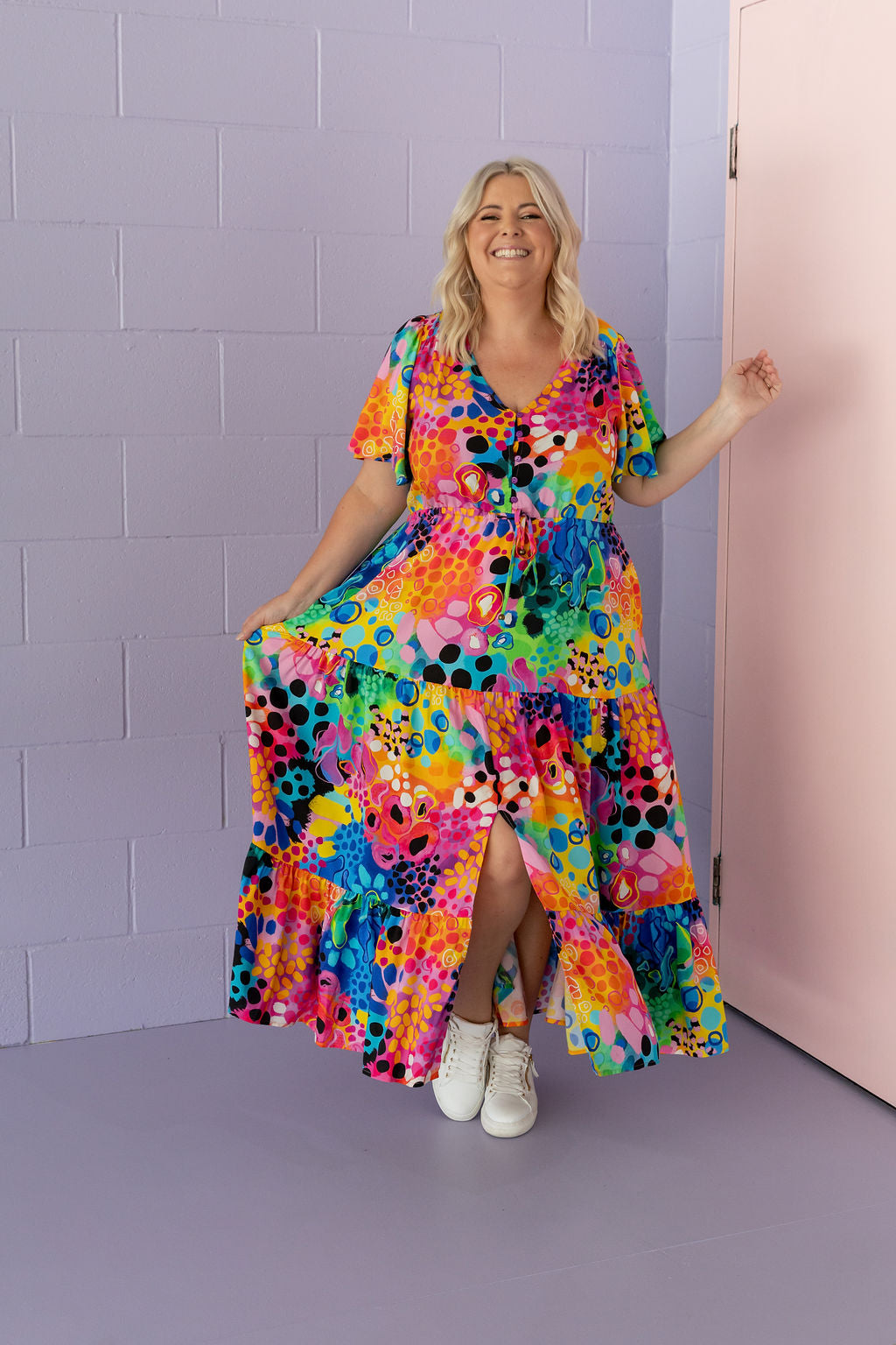 Bonnie Maxi Dress in Boom! by Kasey Rainbow