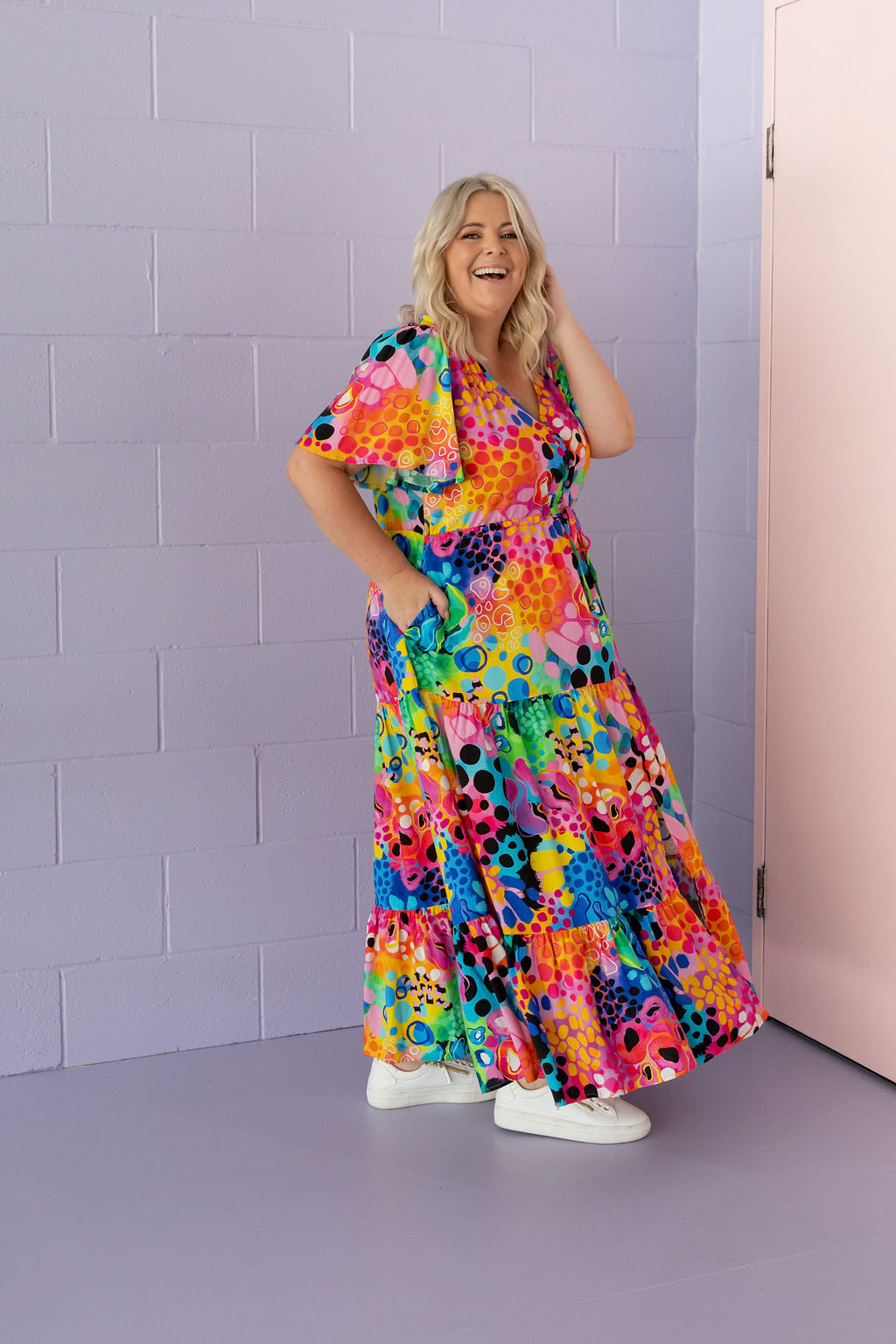 Bonnie Maxi Dress in Boom! by Kasey Rainbow