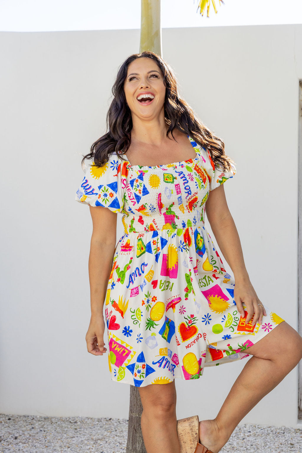 Emily Linen Blend Playsuit in Corazon