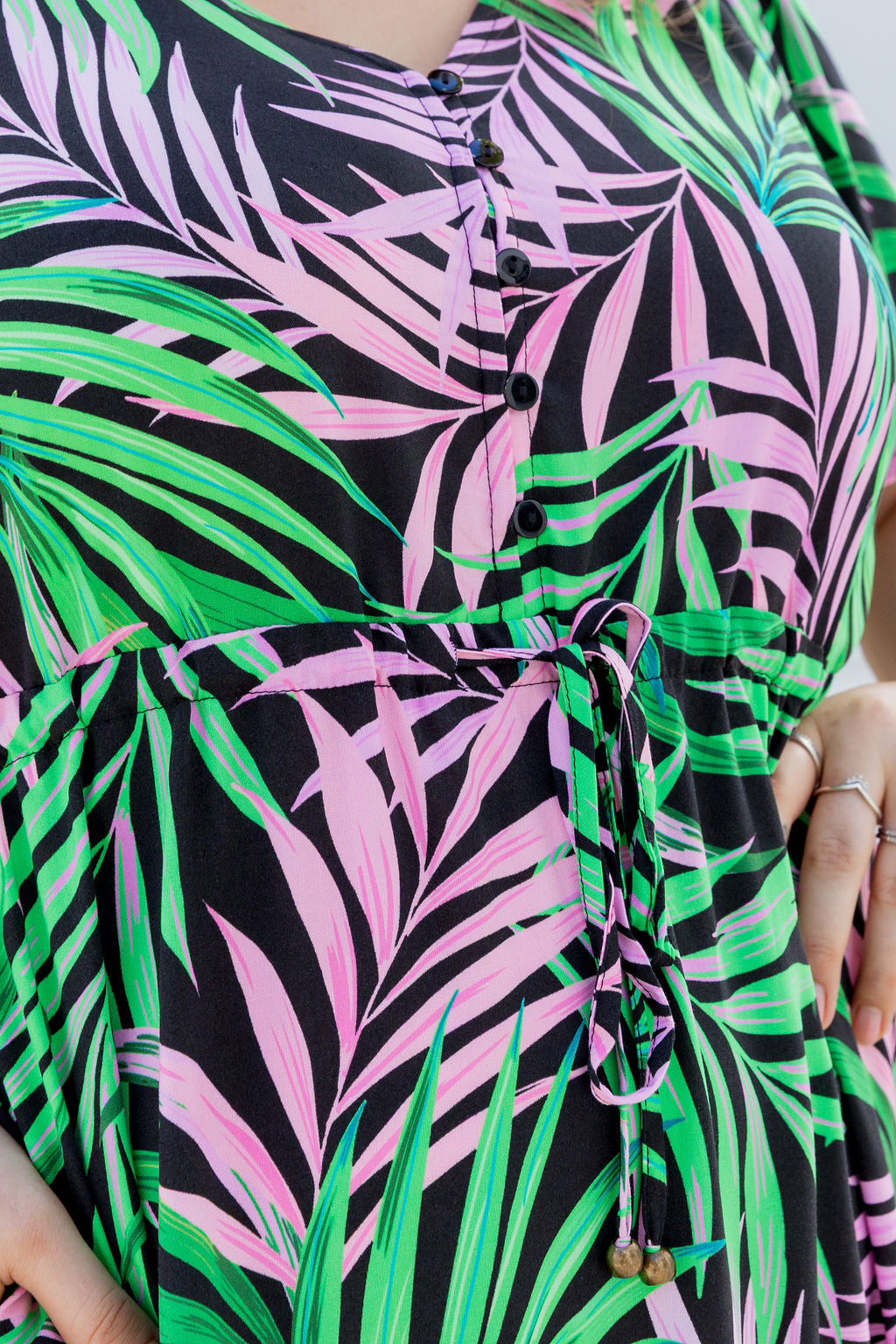 Bonnie Dress in Midnight Jungle