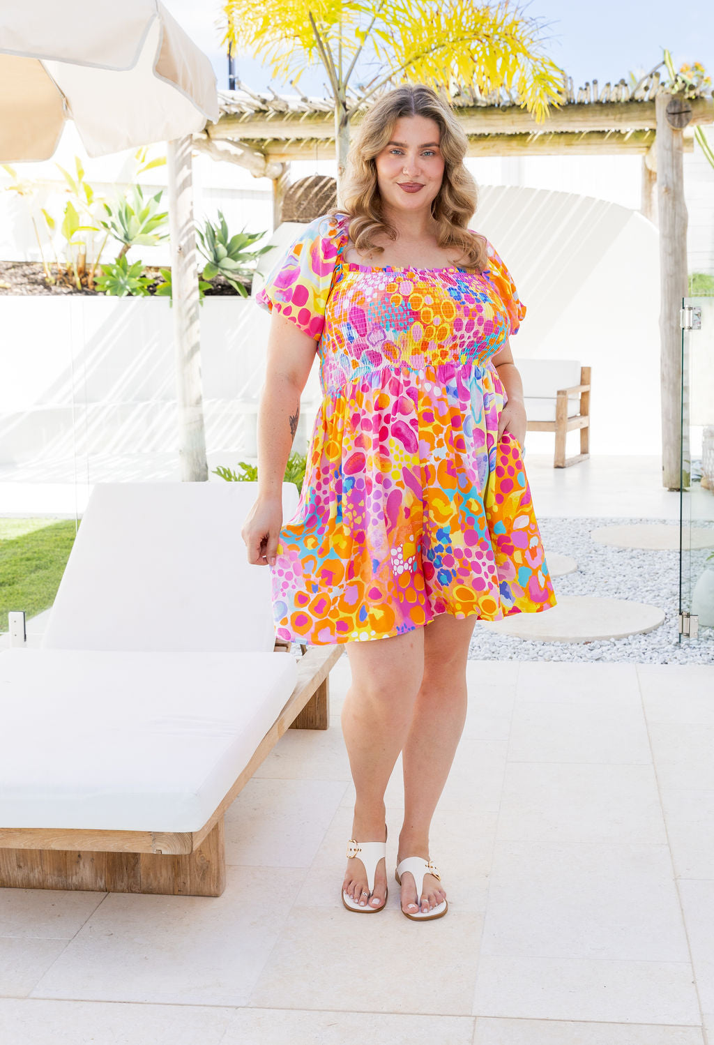 Emily Playsuit in Tequila Sunrise by Kasey Rainbow