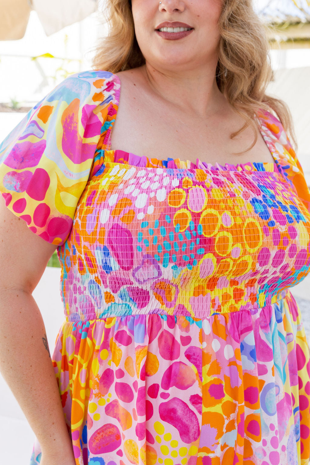 Emily Playsuit in Tequila Sunrise by Kasey Rainbow