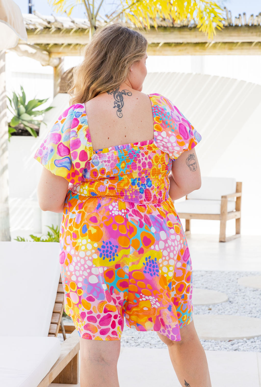 Emily Playsuit in Tequila Sunrise by Kasey Rainbow