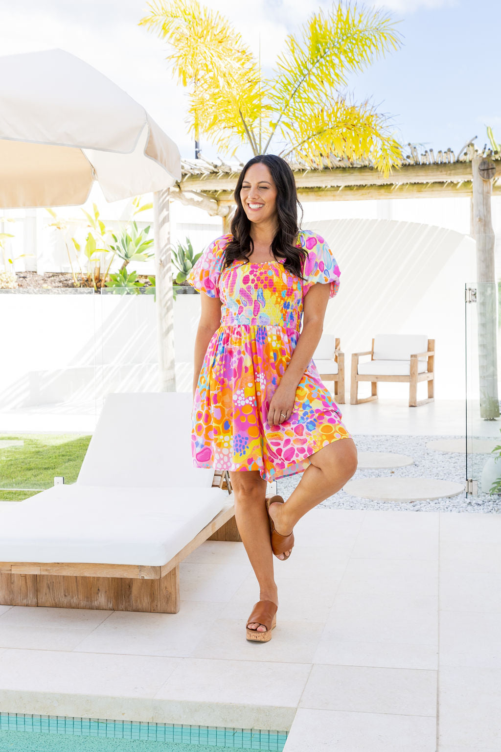Emily Playsuit in Tequila Sunrise by Kasey Rainbow