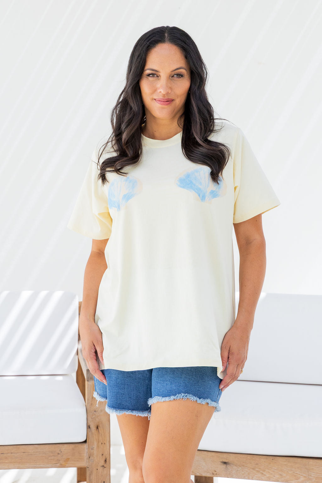 Zadi Relaxed Tee in Shells