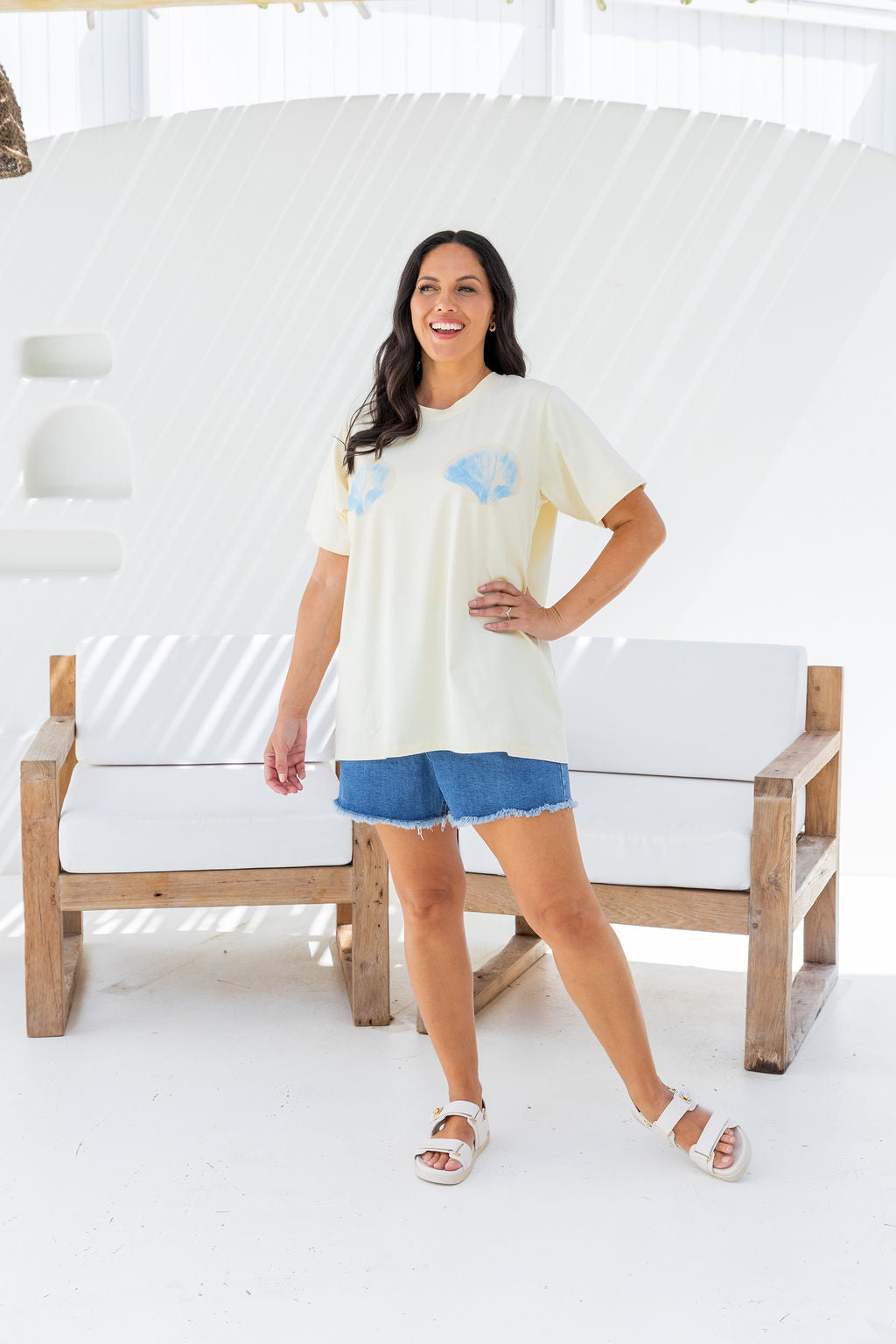 Zadi Relaxed Tee in Shells