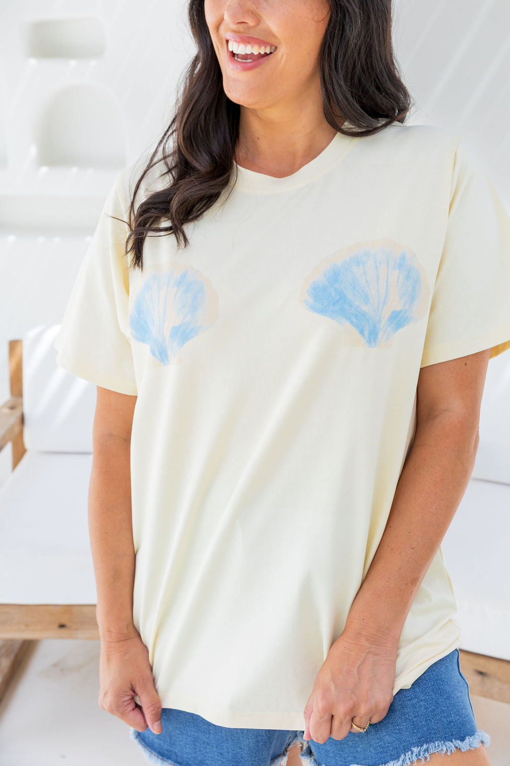 Zadi Relaxed Tee in Shells