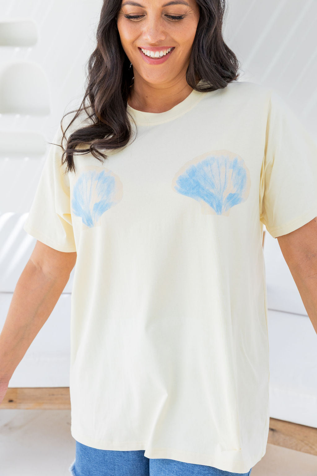Zadi Relaxed Tee in Shells