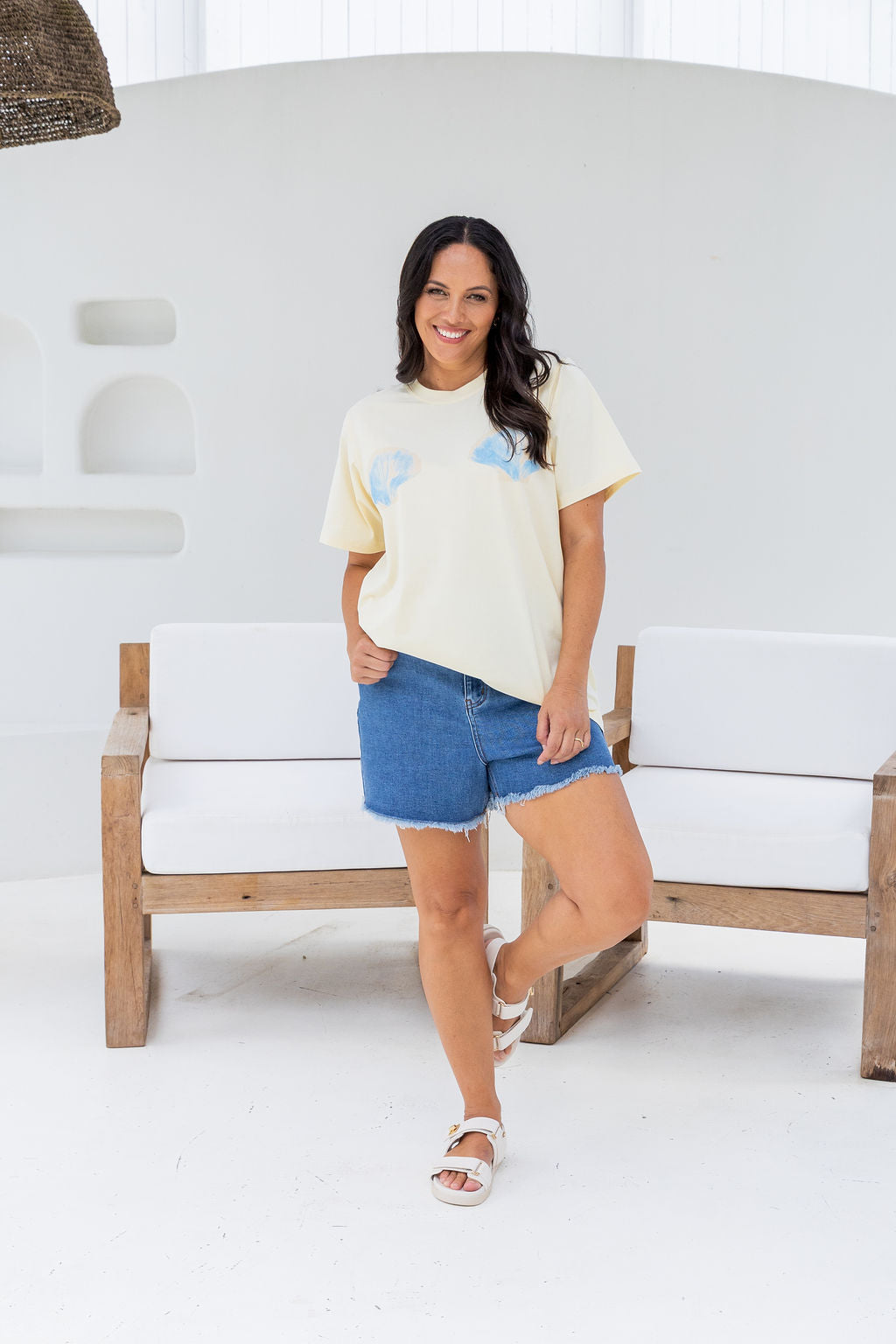 Zadi Relaxed Tee in Shells