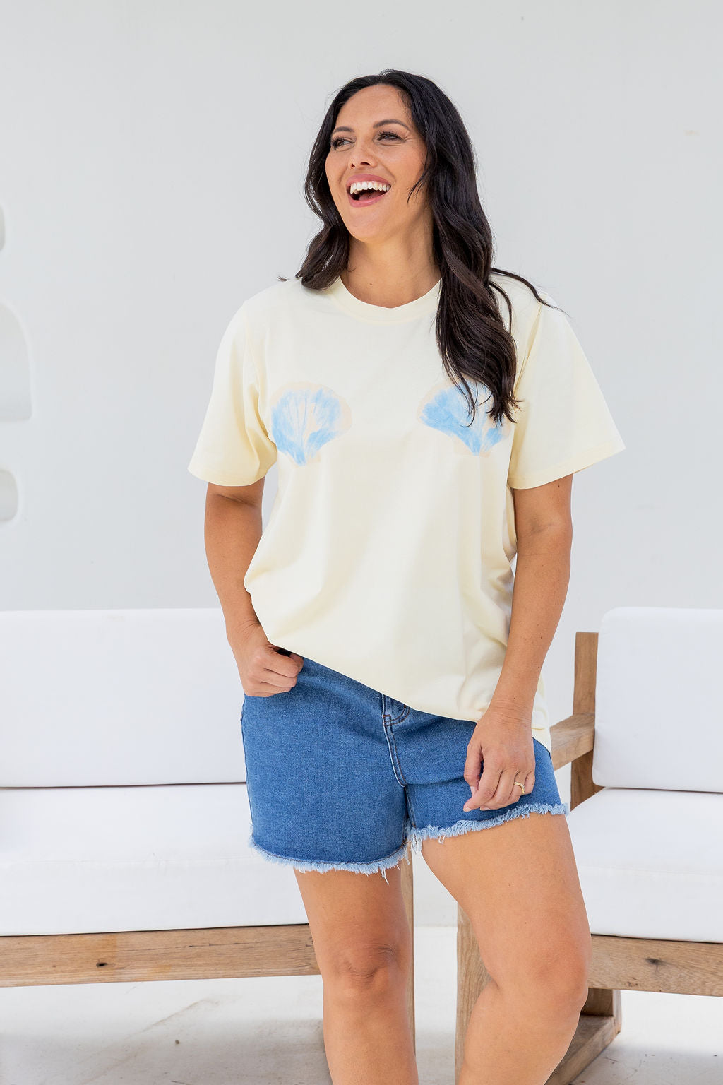 Zadi Relaxed Tee in Shells