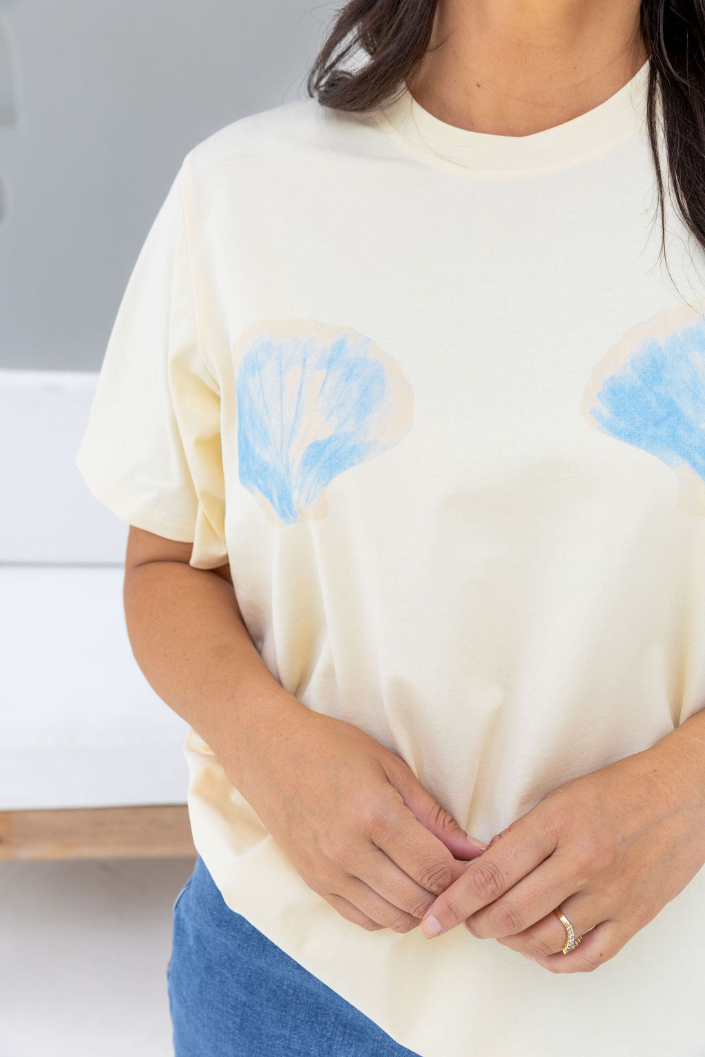 Zadi Relaxed Tee in Shells