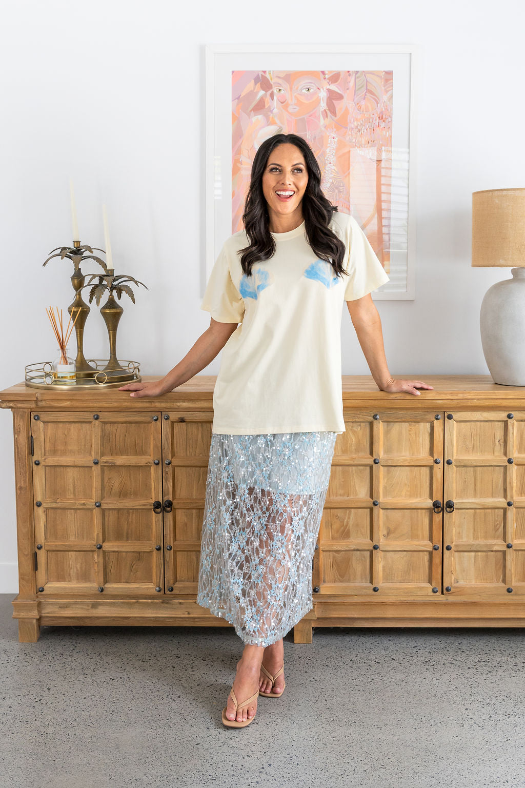Zadi Relaxed Tee in Shells