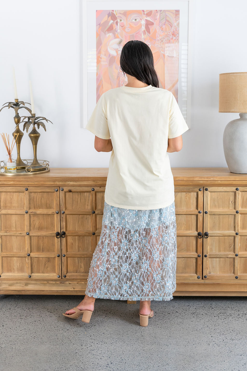Zadi Relaxed Tee in Shells