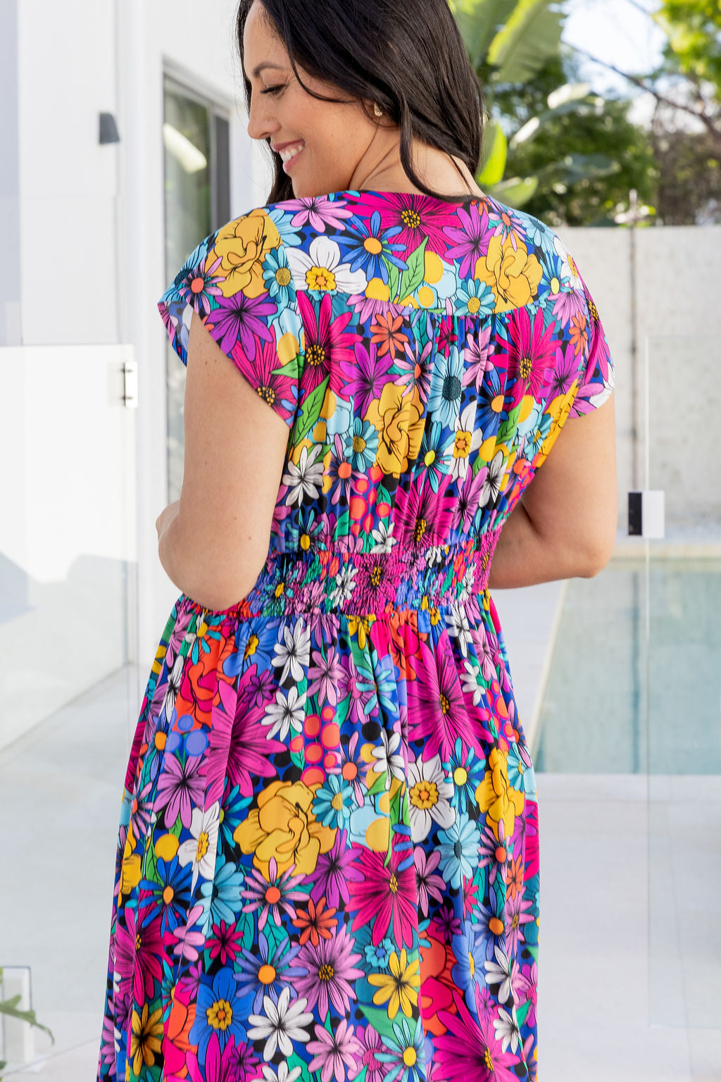 Aurora Midi Dress in Beau-Kay by Kasey Rainbow