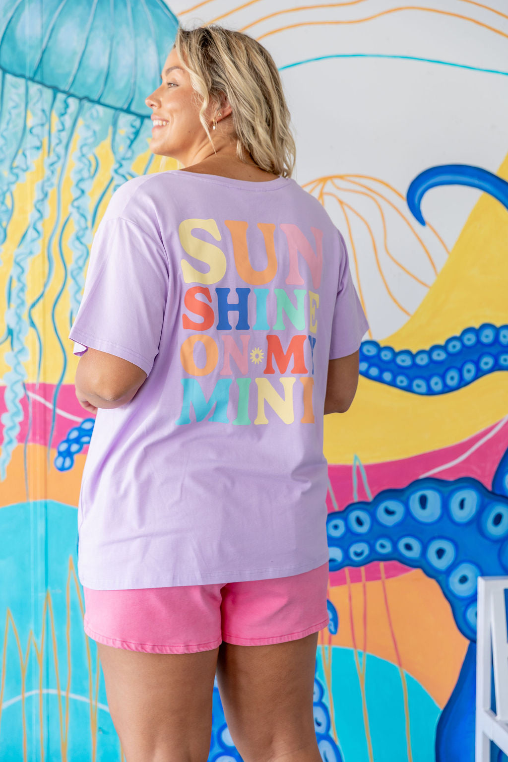 Della V-Neck in Sunshine Lilac