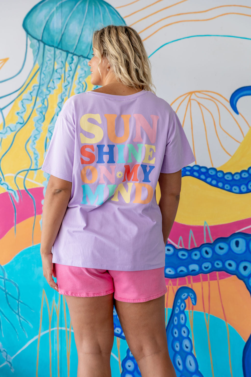 Della V-Neck in Sunshine Lilac