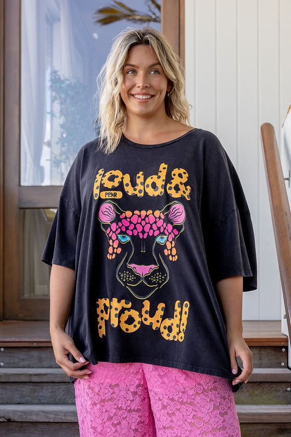 Alfie Oversized Tee in Lila by Kasey Rainbow