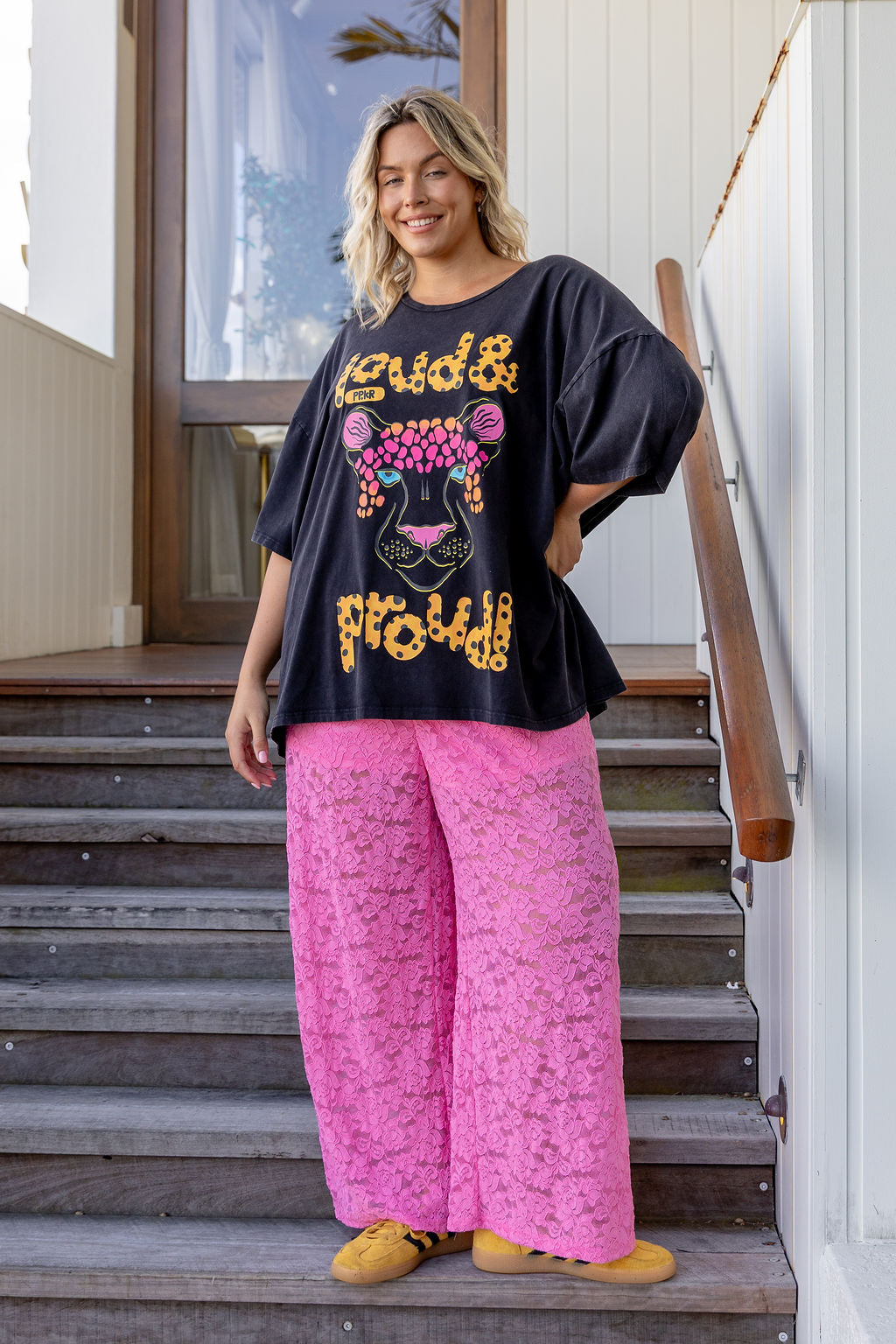 Alfie Oversized Tee in Lila by Kasey Rainbow