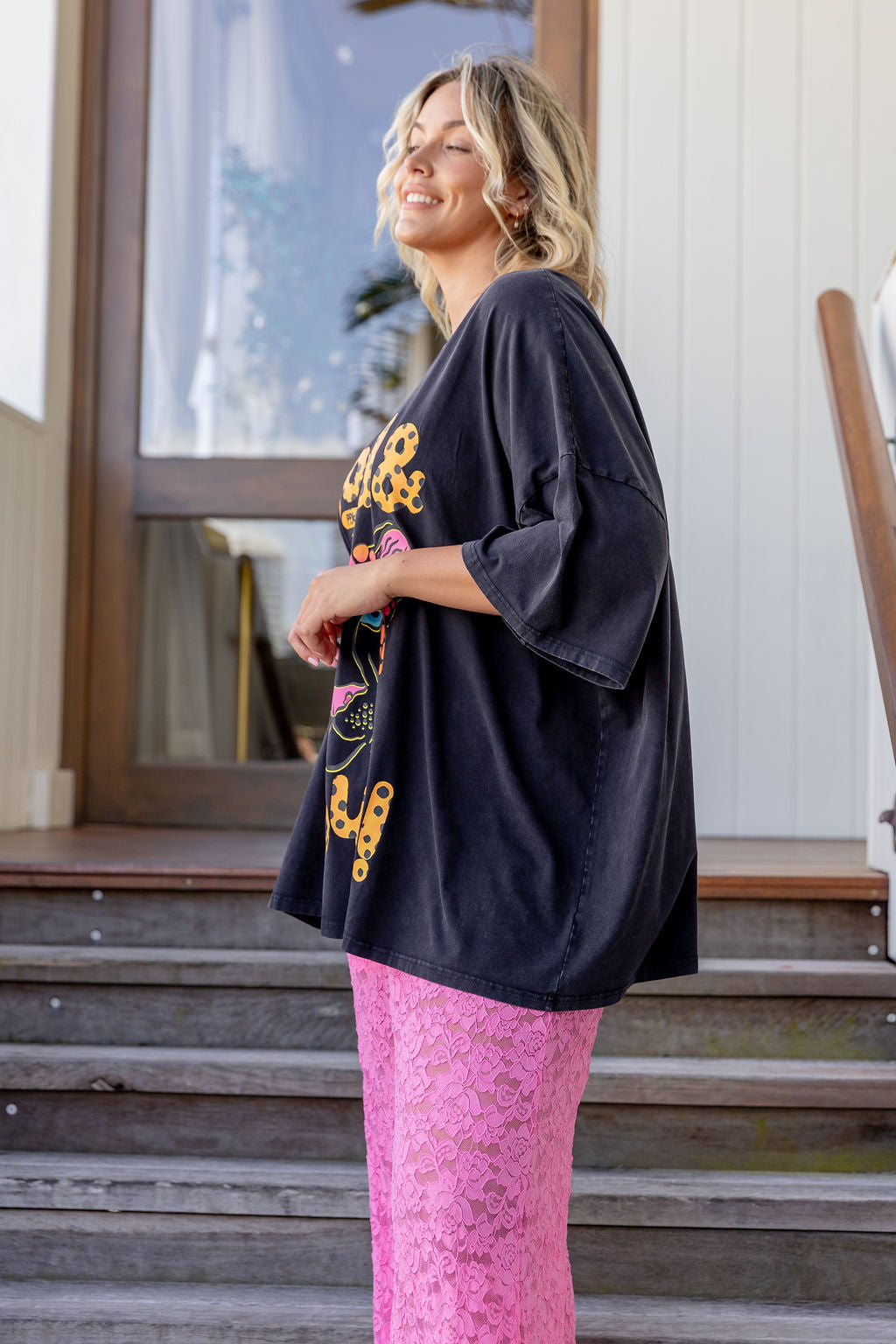 Alfie Oversized Tee in Lila by Kasey Rainbow