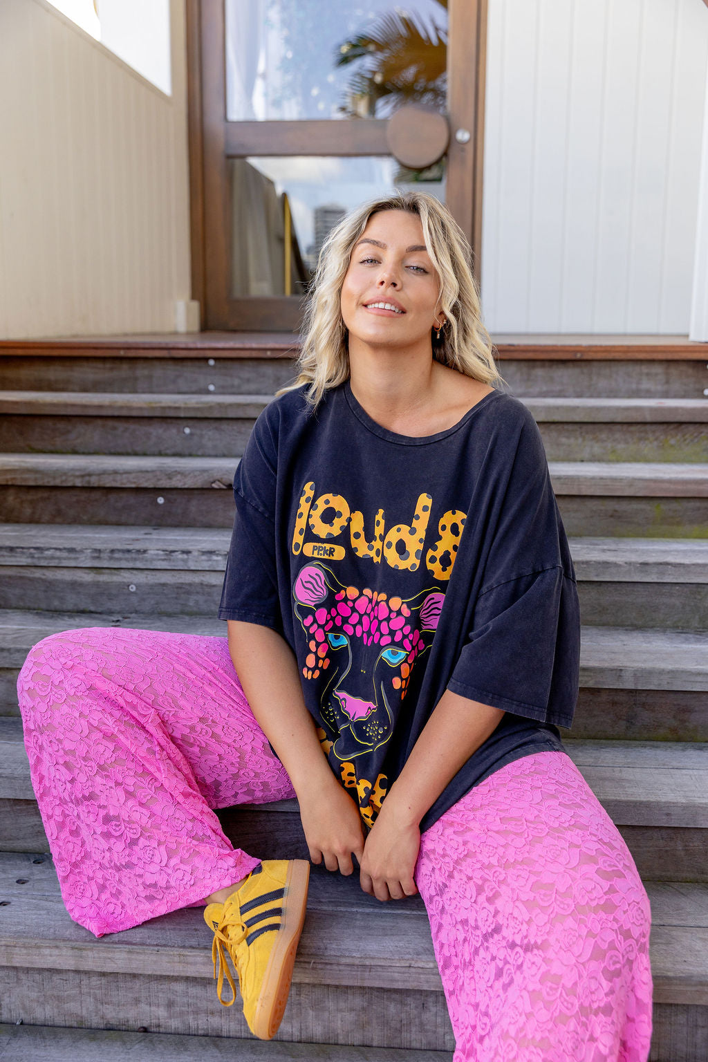 Alfie Oversized Tee in Lila by Kasey Rainbow
