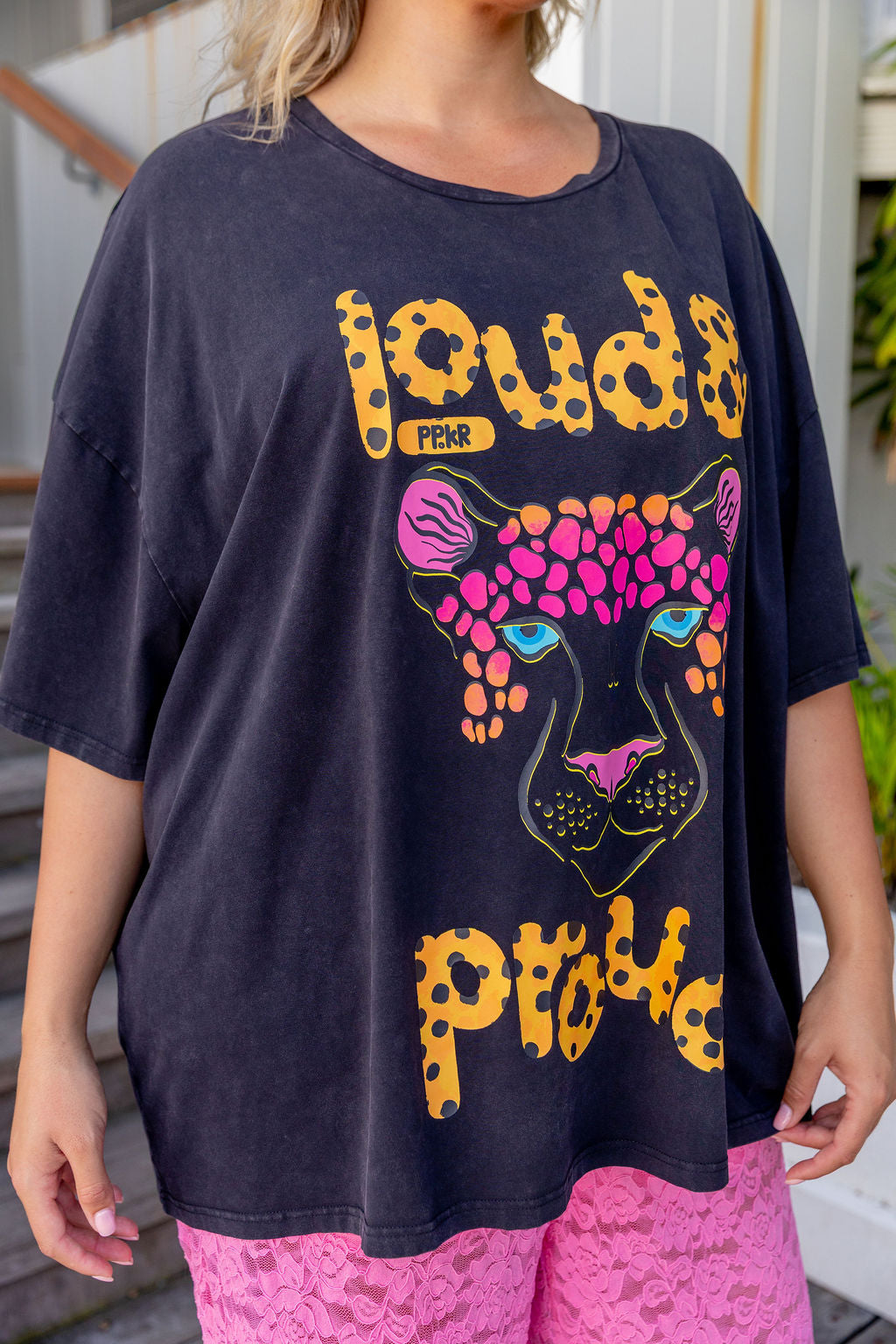 Alfie Oversized Tee in Lila by Kasey Rainbow