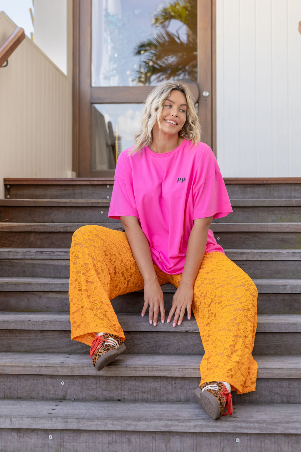 Alfie Oversized Tee In La Dolce Vita