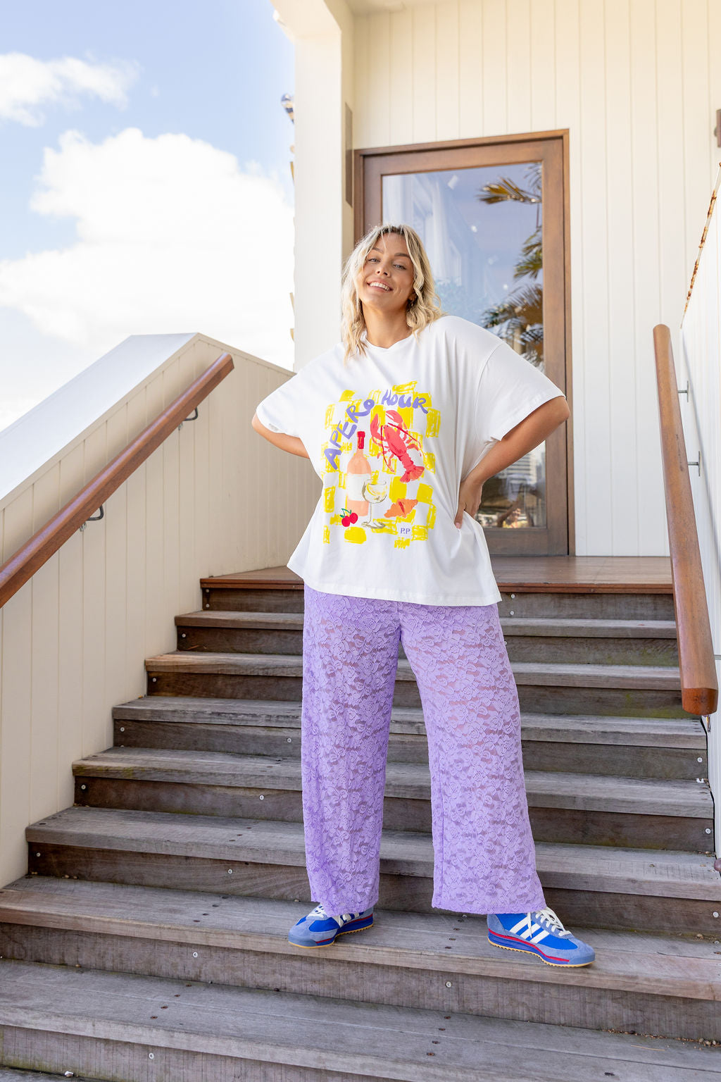 Honey Lace Pant in Lilac